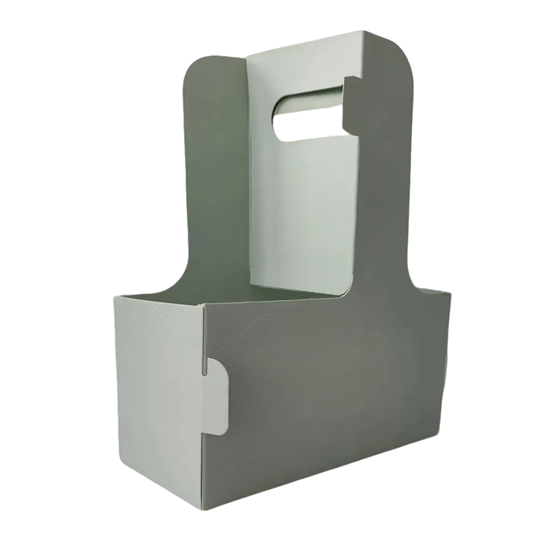 White Cardboard Box Cup Holder